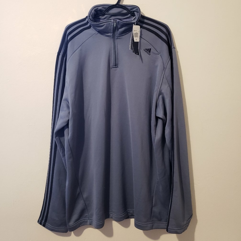 Unisex Vintage Adidas 1/4 Zip Pullover Sweater